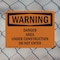 Signmission Danger Area Under Construction Do Not Enter OSHA Warning Sign, Plastic, 14in W x 10in L, 2PK OS-2PACK-WS-P-1014-L-12034 - alternate 4